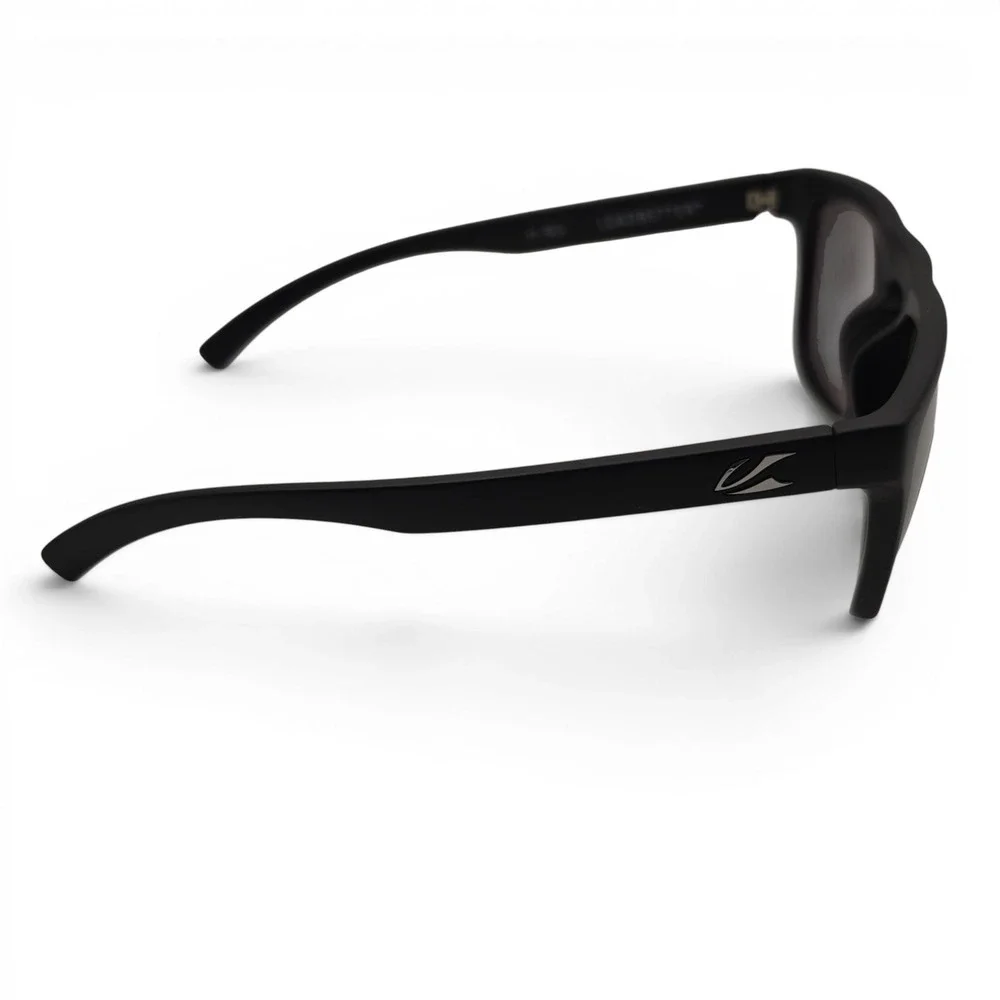 Kaenon Mens Leadbetter Sunglasses Matte Black‎ Polarized SR-91 Square 55-19-139